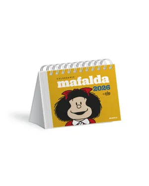 CALENDARIO 2026 MAFALDA ESCRITORIO AMARILLO