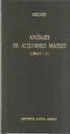 ANABASIS DE ALEJANDRO MAGNO, I-III