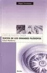 TEXTOS DE LOS GRANDES FILOSOFOS