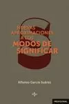 NUEVAS APROXIMACIONES A LOS MODOS DE SIGNIFICAR