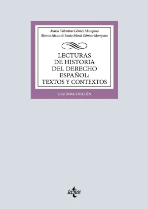 LECTURAS DE HISTORIA DEL DERECHO ESPAÑOL