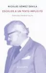 ESCOLIOS A UN TEXTO IMPLICITO