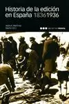 HISTORIA DE LA EDICION EN ESPAÑA