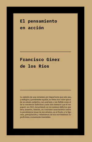 EL PENSAMIENTO EN ACCION